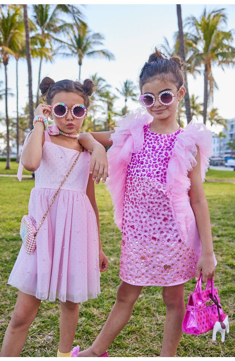 Lola + The Boys Limited Edition Bejeweled Dress, Alternate, color, Pink