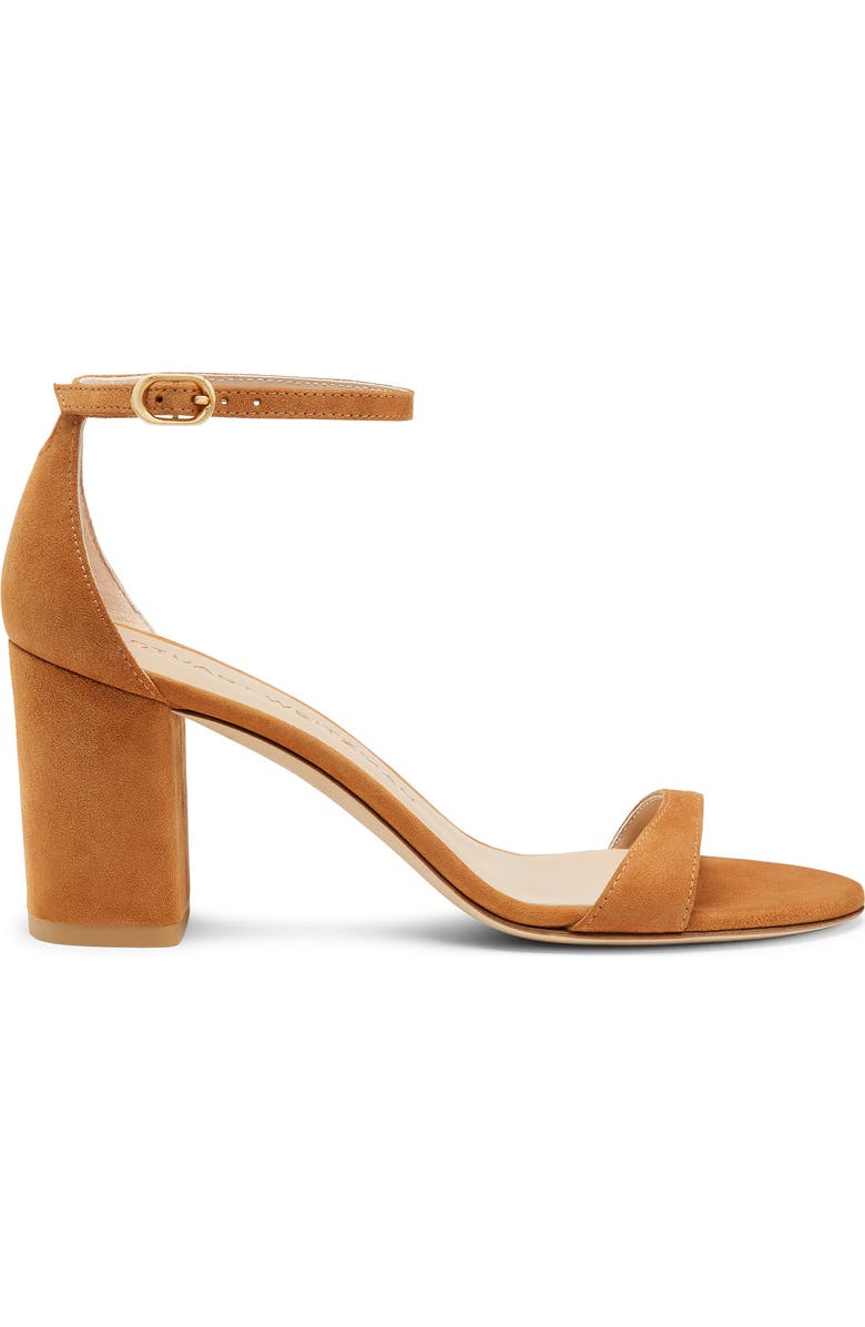 Stuart Weitzman Nudist Block 75 Sandal, Alternate, color, Hazel