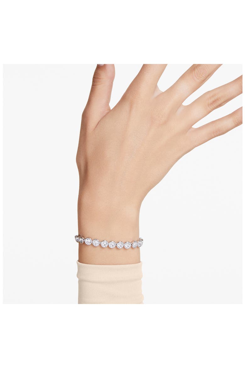Imber Crystal Tennis Bracelet, Alternate, color, WHITE/ SILVER