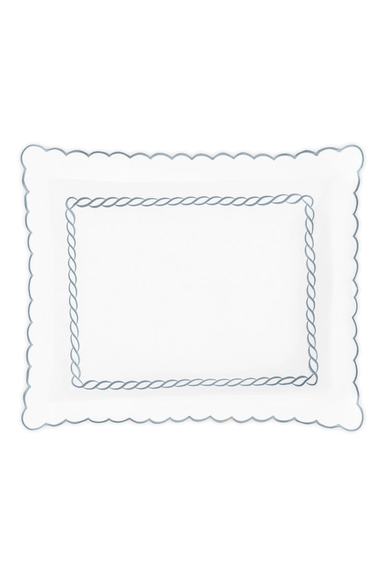 Classic Chain Scallop Sham, Main, color, HAZY BLUE