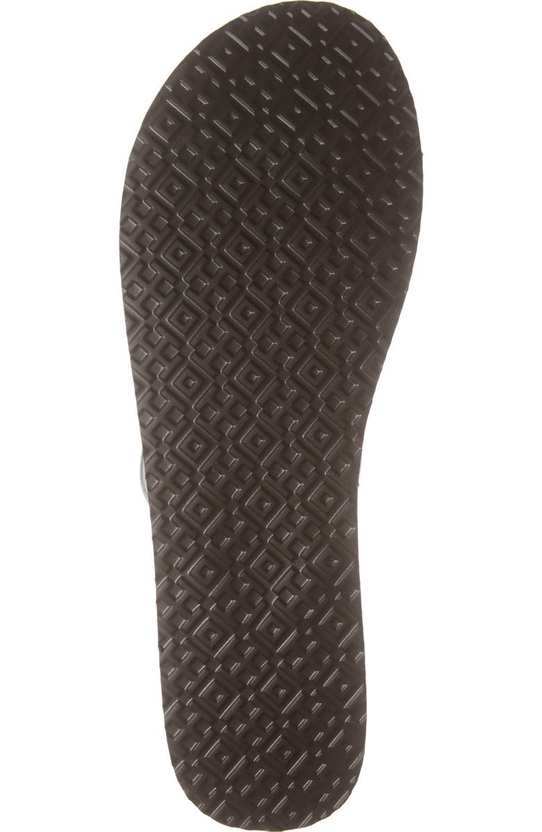 Tory Burch Logo Metallic Flip Flop, Alternate, color,