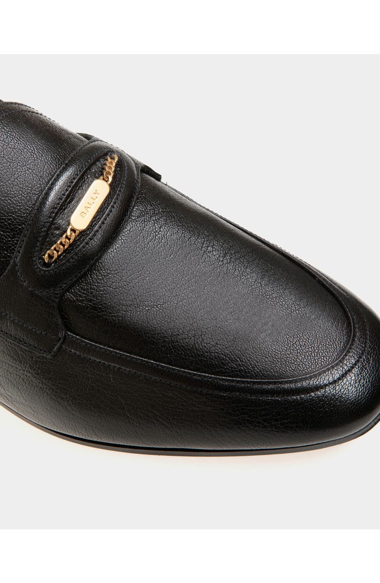 Bally Plume Loafer in Grained Leather, Alternate, color, Black