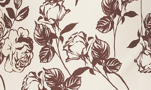 Alexia Admor Drop Waist Dress In Burgundy Floral