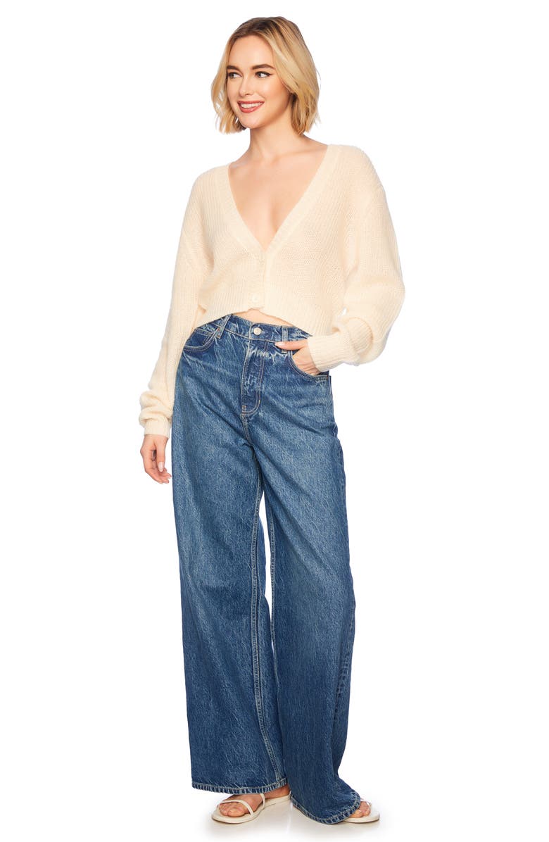 Susana Monaco Deep V-Neck Cardigan, Alternate, color,