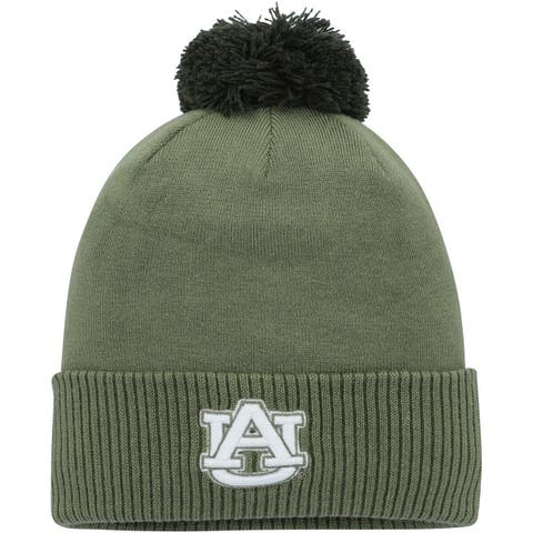 Men's Under Armour  Green Auburn Tigers Freedom Collection Cuffed Knit Hat with Pom