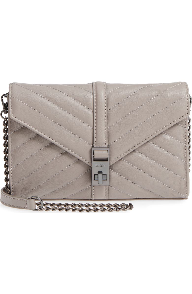 Botkier Dakota Quilted Leather Clutch, Main, color,