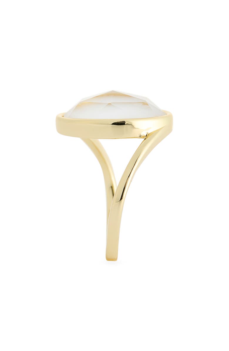 Covet Crystal Statement Ring, Alternate, color, Clear / Gold