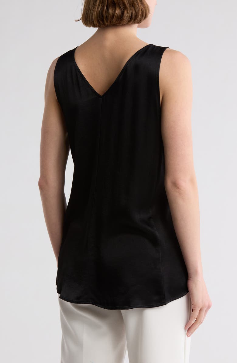 Nordstrom Double V-Neck Tank, Alternate, color, Black