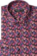 MASUTTO Adolfo Print Button-Up Long Sleeve Shirt