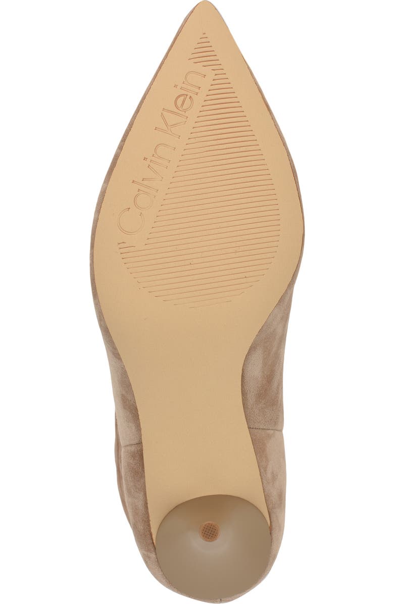 Calvin Klein Cerine Slouch Pointed Toe Bootie, Alternate, color, Light Natural