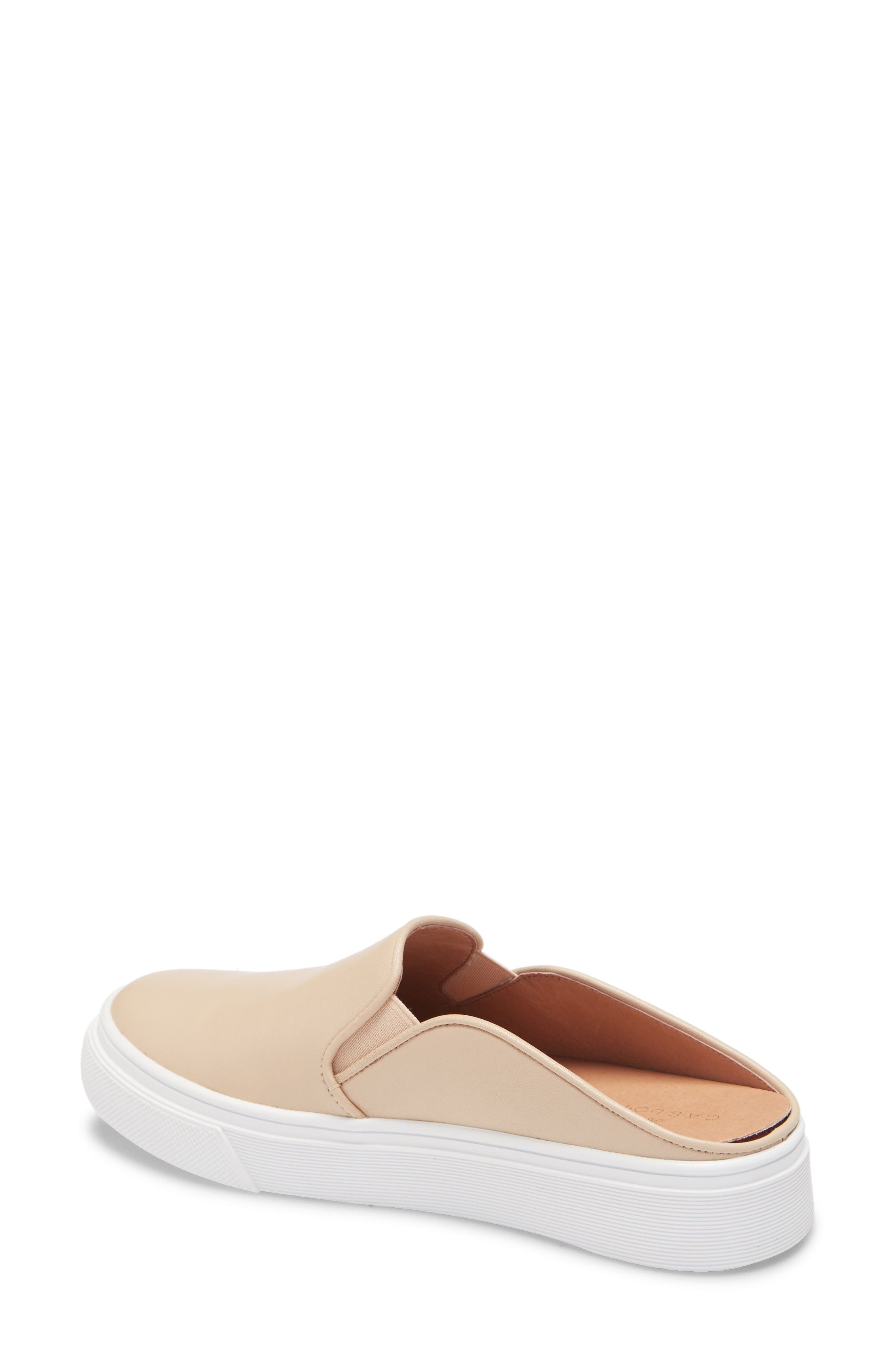 Calder Platform Sneaker, Alternate, color, NUDE LEATHER