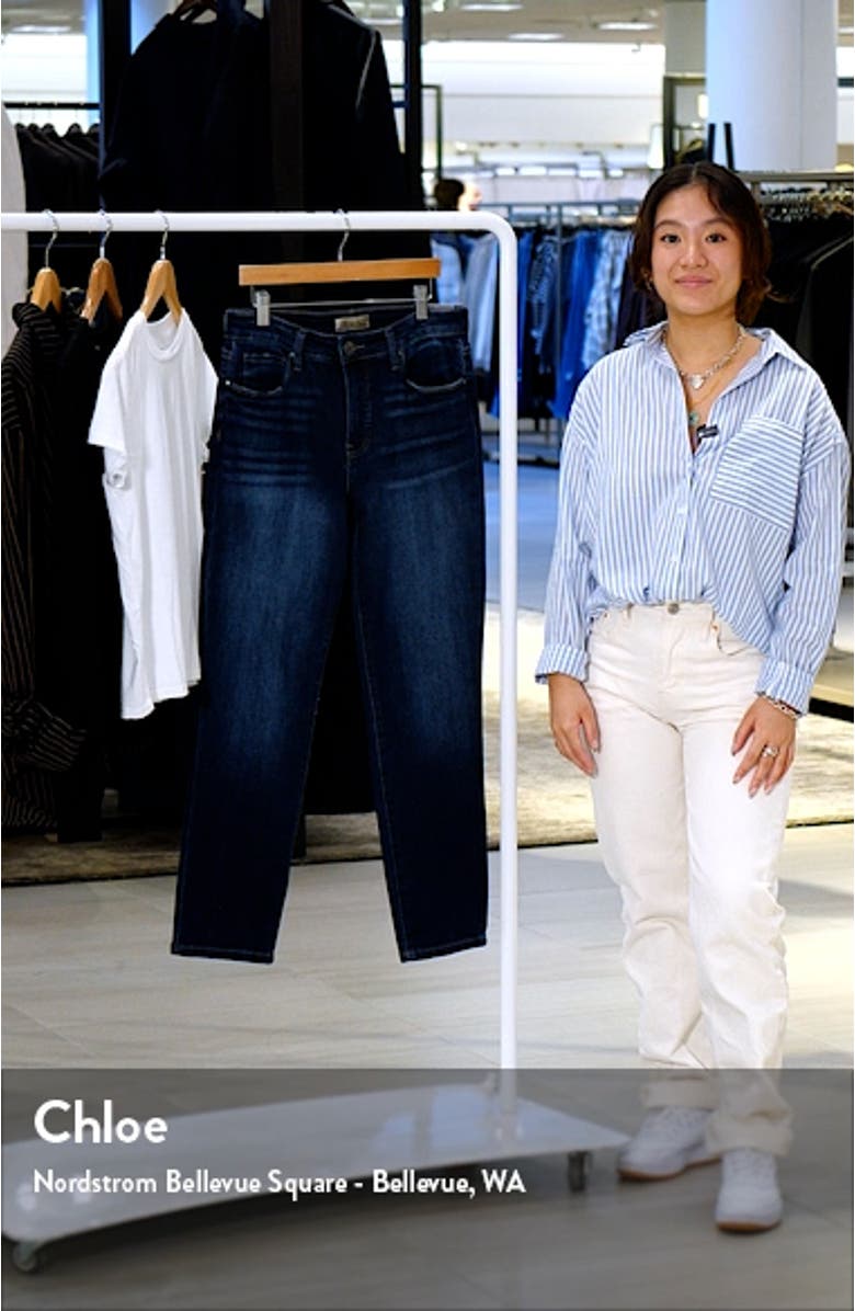 Reese Fab Ab High Waist Ankle Slim Straight Leg Jeans, sales video thumbnail