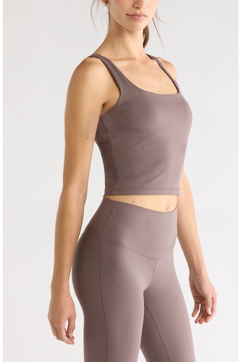 Thrive Rib Bra Tank, Alternate, color, GREY PLUM