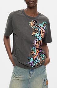 Desigual Tiger Graphic T-Shirt