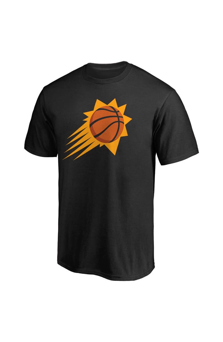 FANATICS Men's Fanatics Branded Black Phoenix Suns Primary Team Logo T-Shirt, Alternate, color,