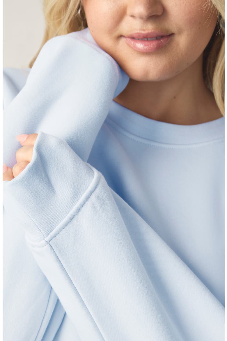 Cozy Crush Oversize Sweatshirt, Alternate, color, HALOGEN BLUE