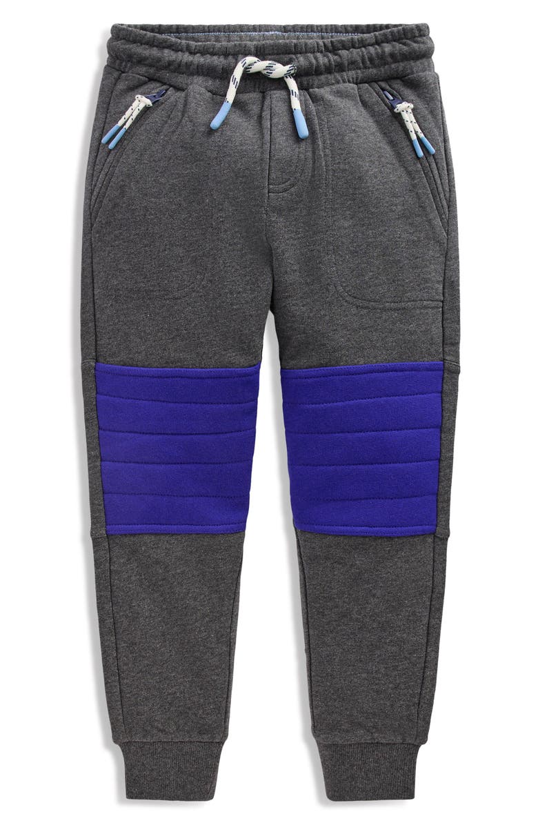 Mini Boden Kids' Warrior Knee Joggers, Main, color, Grey Quilted Knee