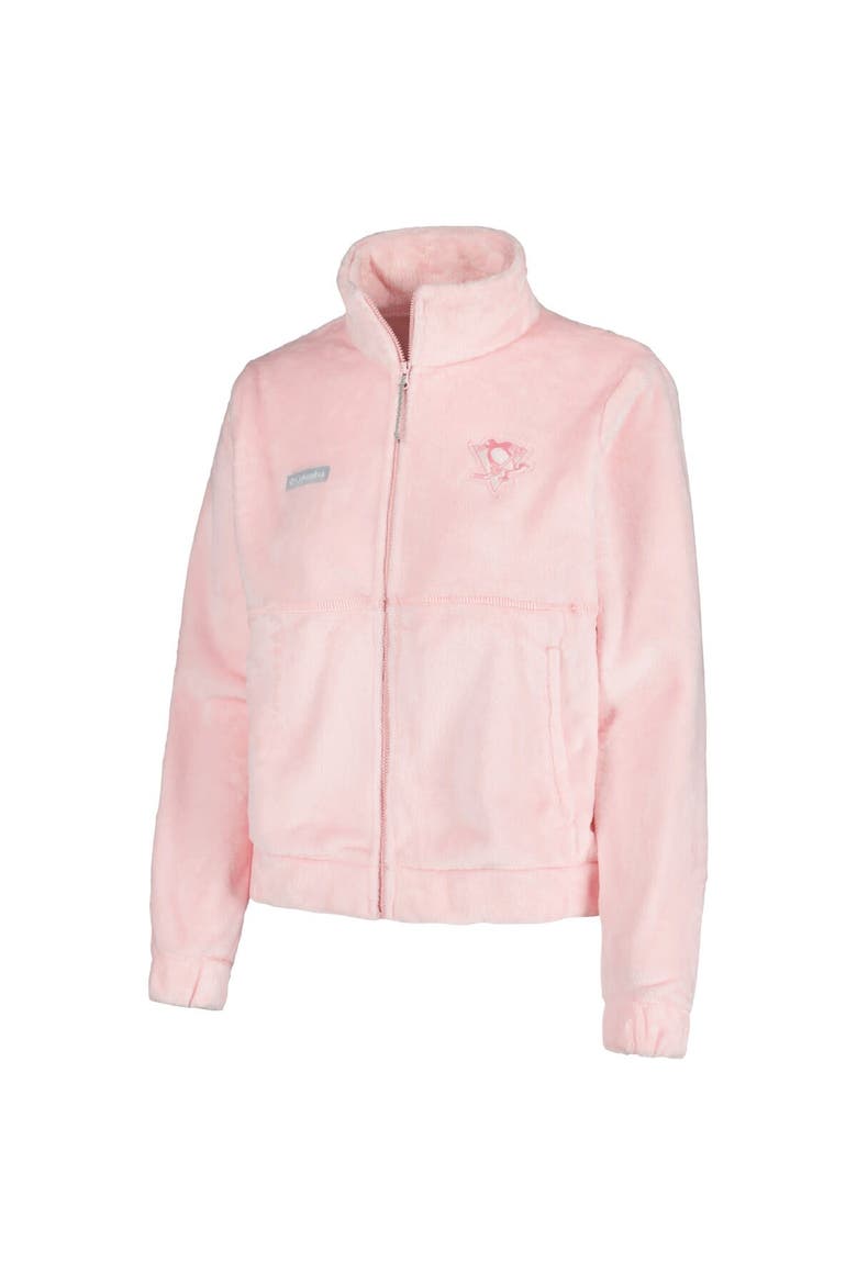 Women's Columbia Pink Pittsburgh Penguins Fire Side Full-Zip Jacket, Alternate, color, Pink