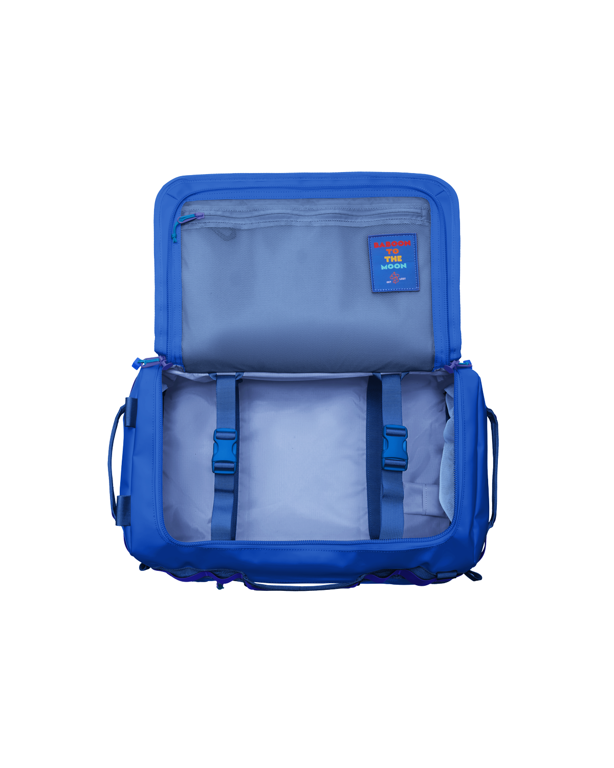 Baboon to the Moon New Go-Bag Duffle Mini 32L, Alternate, color, Blue