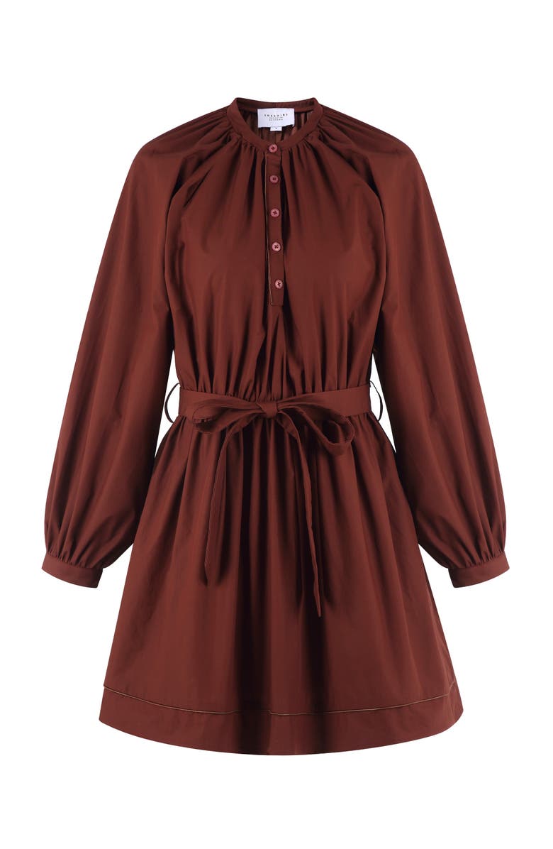 The Shirt by Rochelle Behrens The Taryn Dress, Main, color, Burnt Umber