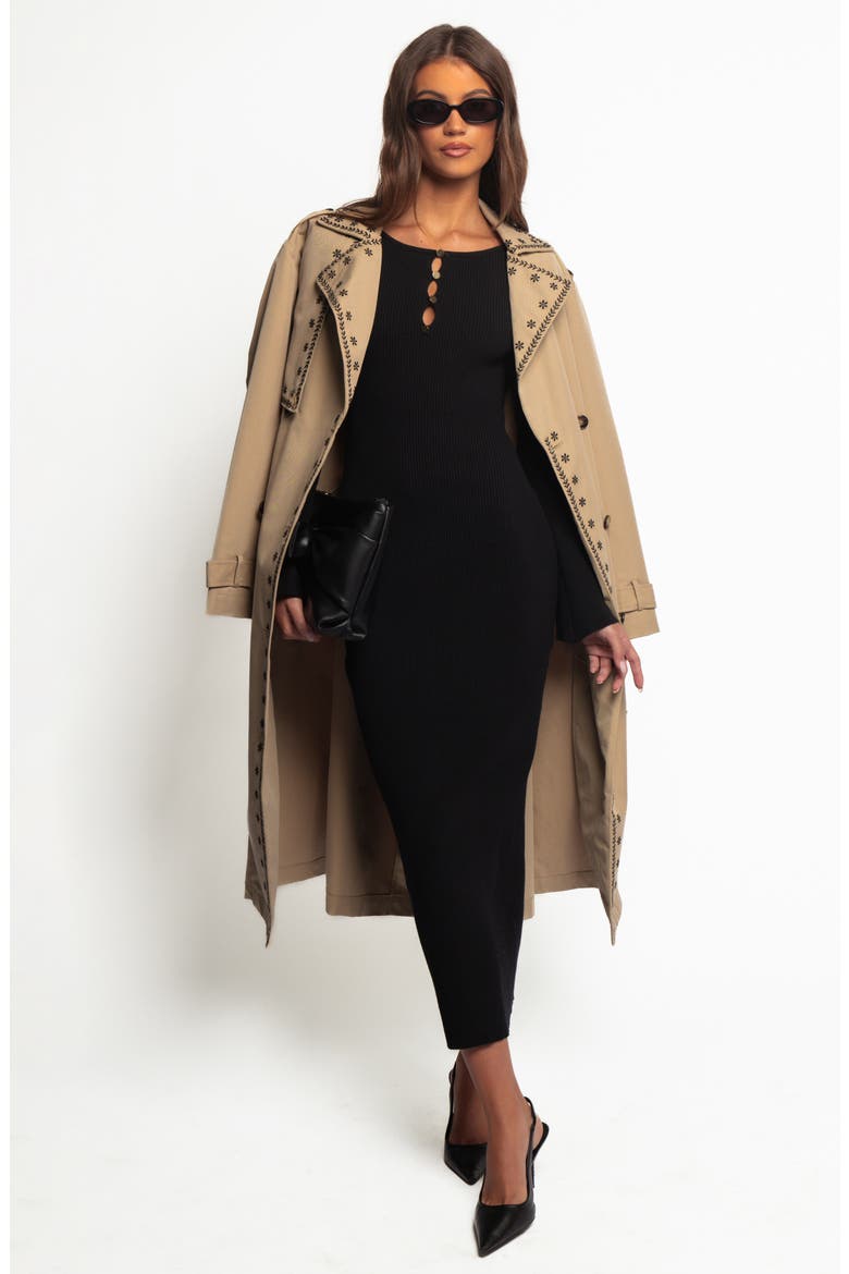 Maxwell Knit Maxi Dress, Alternate, color, BLACK