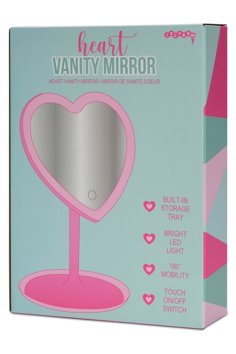 Kids' Heart Shaped Vanity Mirror, Alternate, color, MULTI