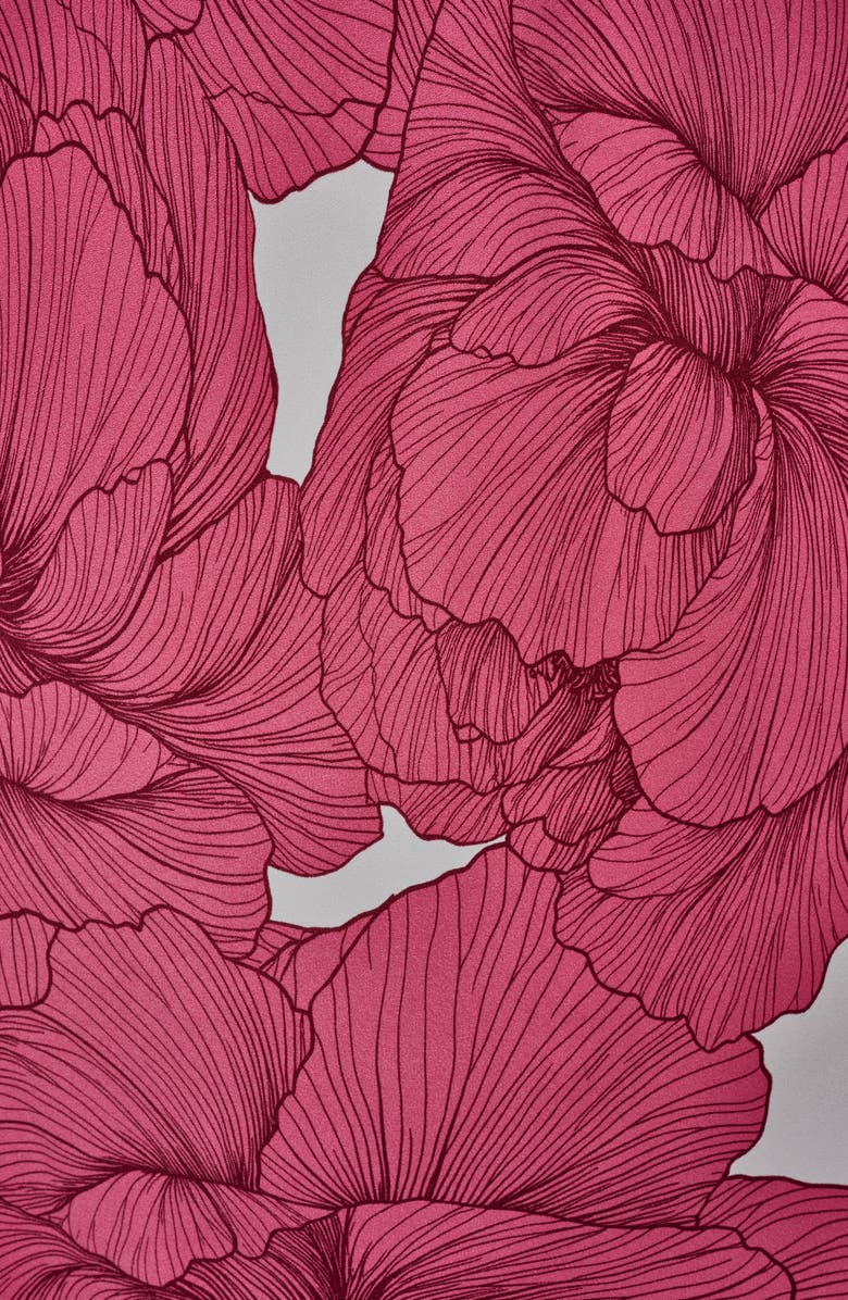 Donna Karan New York Floral Print A-Line Dress, Alternate, color, Azalea Muli