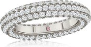 SUZY LEVIAN Pavé Cubic Zirconia Round Eternity Band Ring