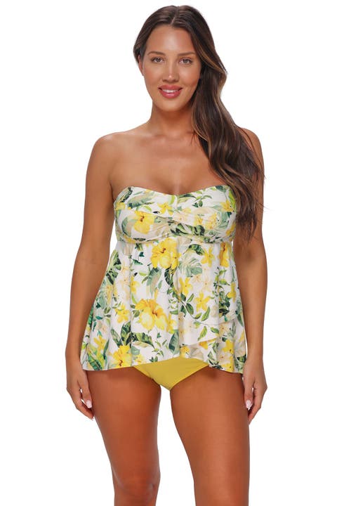 Molly Bandeau Tankini Swimsuit Top