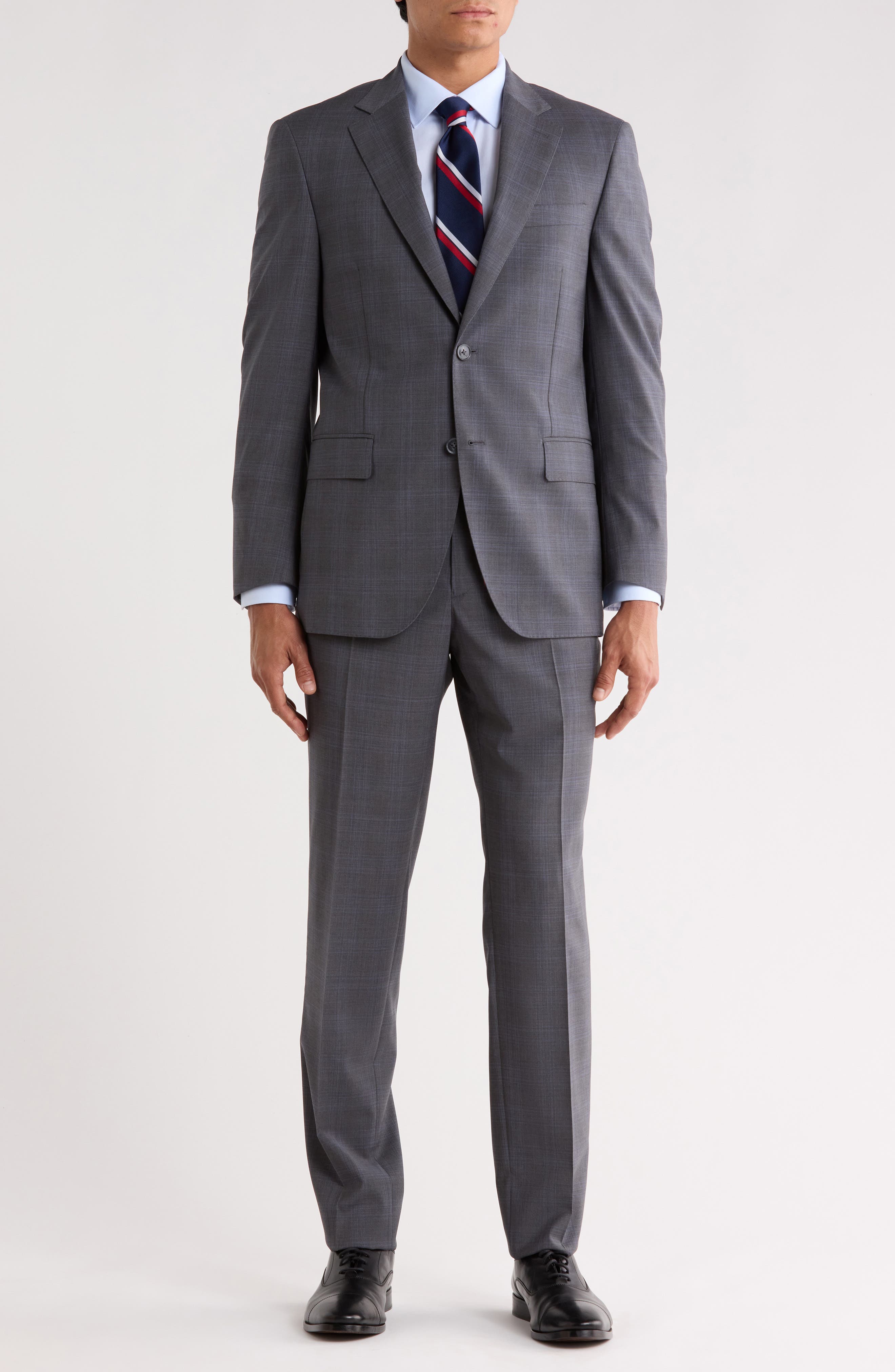 Plaid Wool Two-Button Suit