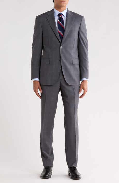 Plaid Wool Two-Button Suit