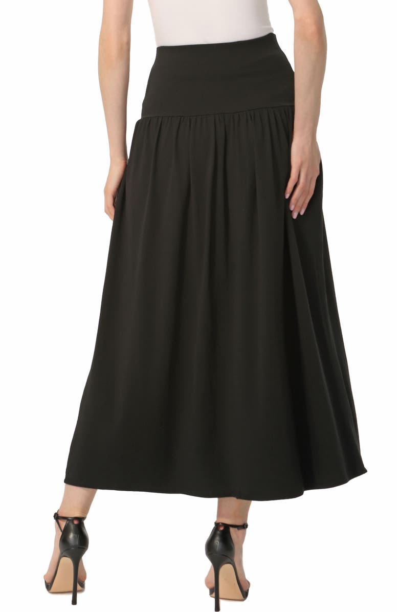 Kimi & Kai Women's Tiered Maxi Skirt, Alternate, color, Black