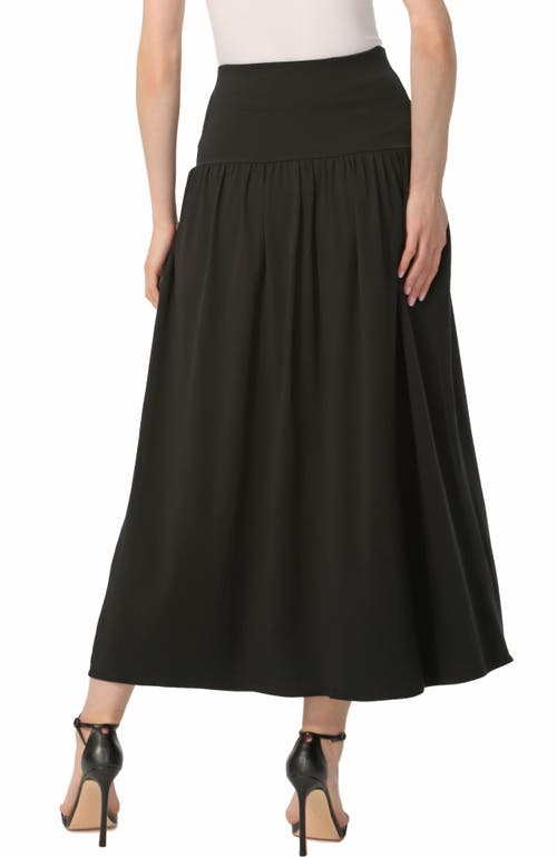 Kimi & Kai Tiered Maxi Skirt In Black