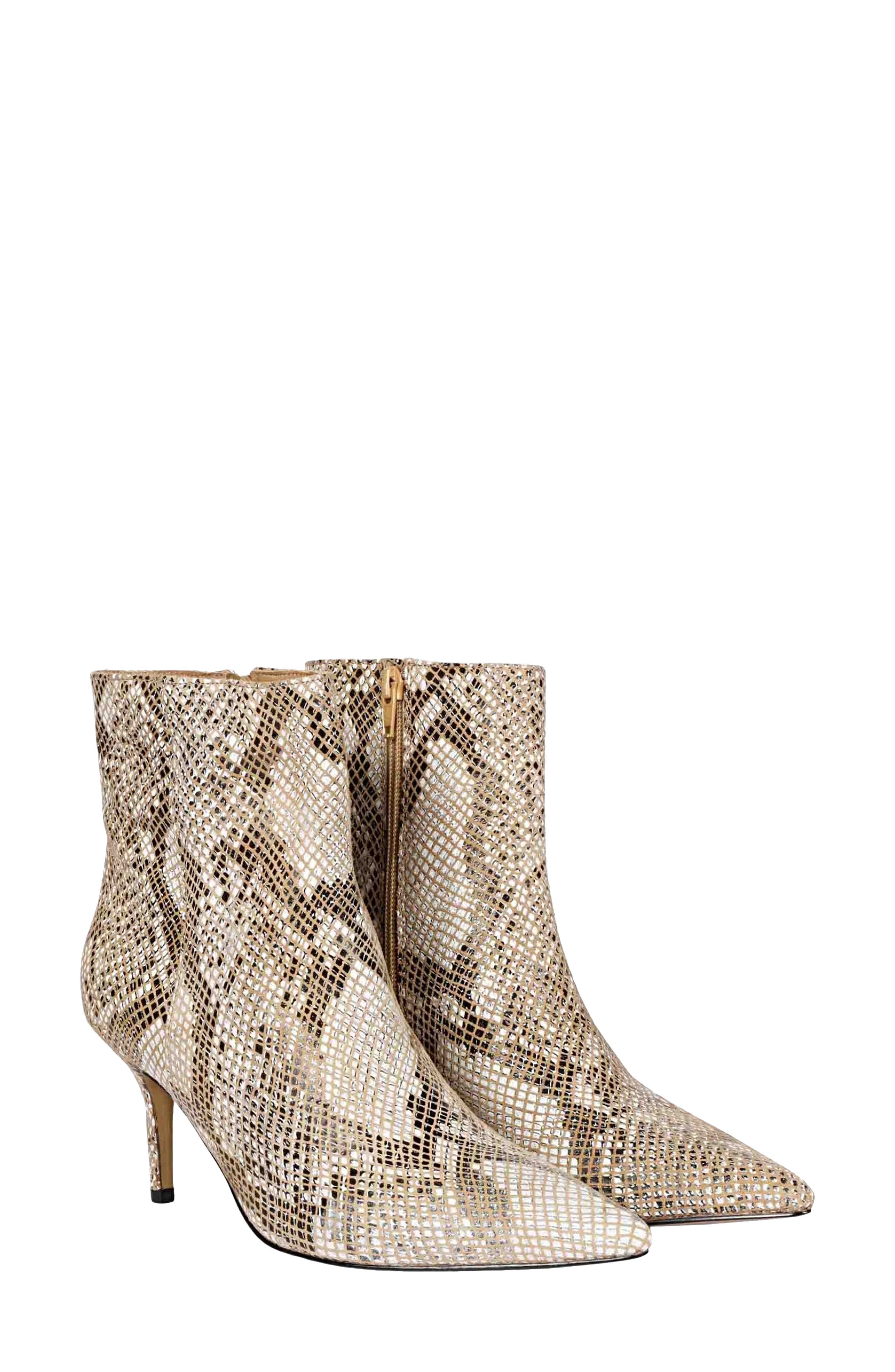SAINT G Lottie Pointed Toe Bootie, Main, color, Beige