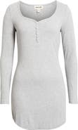 Open Edit Daydream Rib Henley Sleepshirt