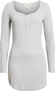 Open Edit Daydream Rib Henley Sleepshirt