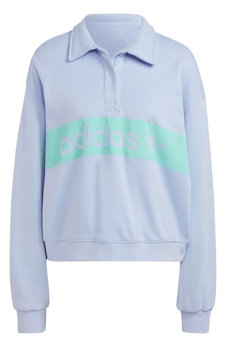 adidas Originals Originals Polo Collar Graphic Sweatshirt, Alternate, color, 