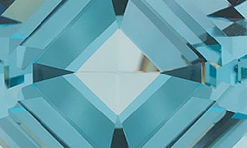 Goshwara Gossip Asscher-cut Blue Topaz Drop Earrings In Gold