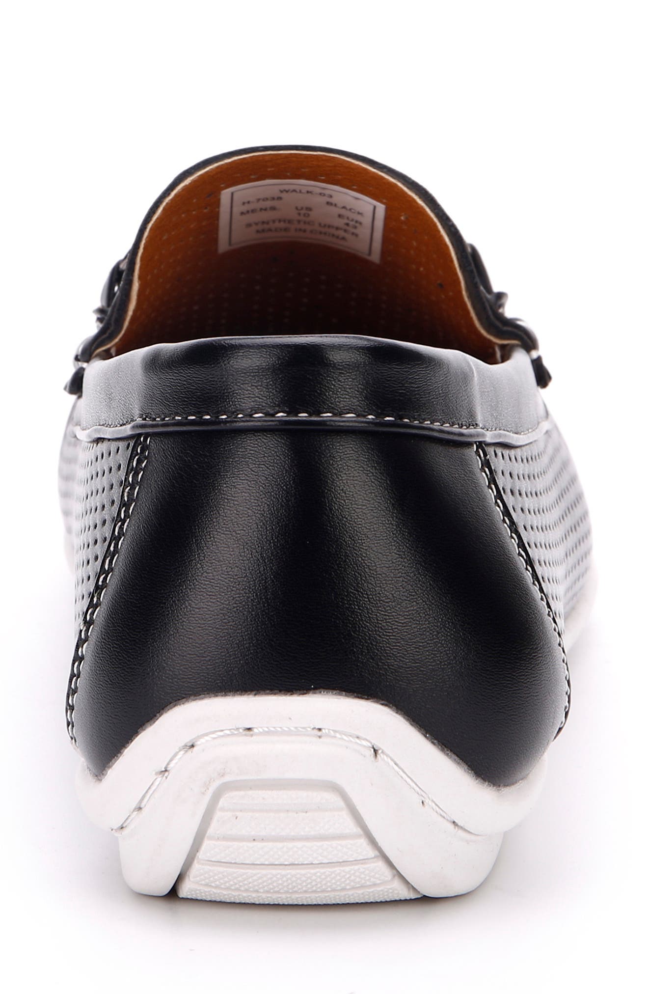 ASTON MARC Perforated Bit Loafer, Alternate, color, Black