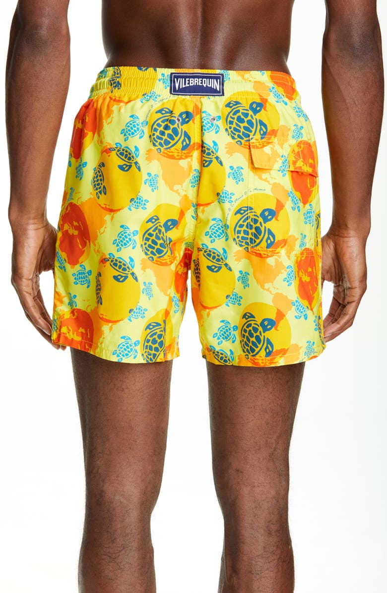 Vilebrequin Mappemonde Dots Swim Trunks, Alternate, color, 