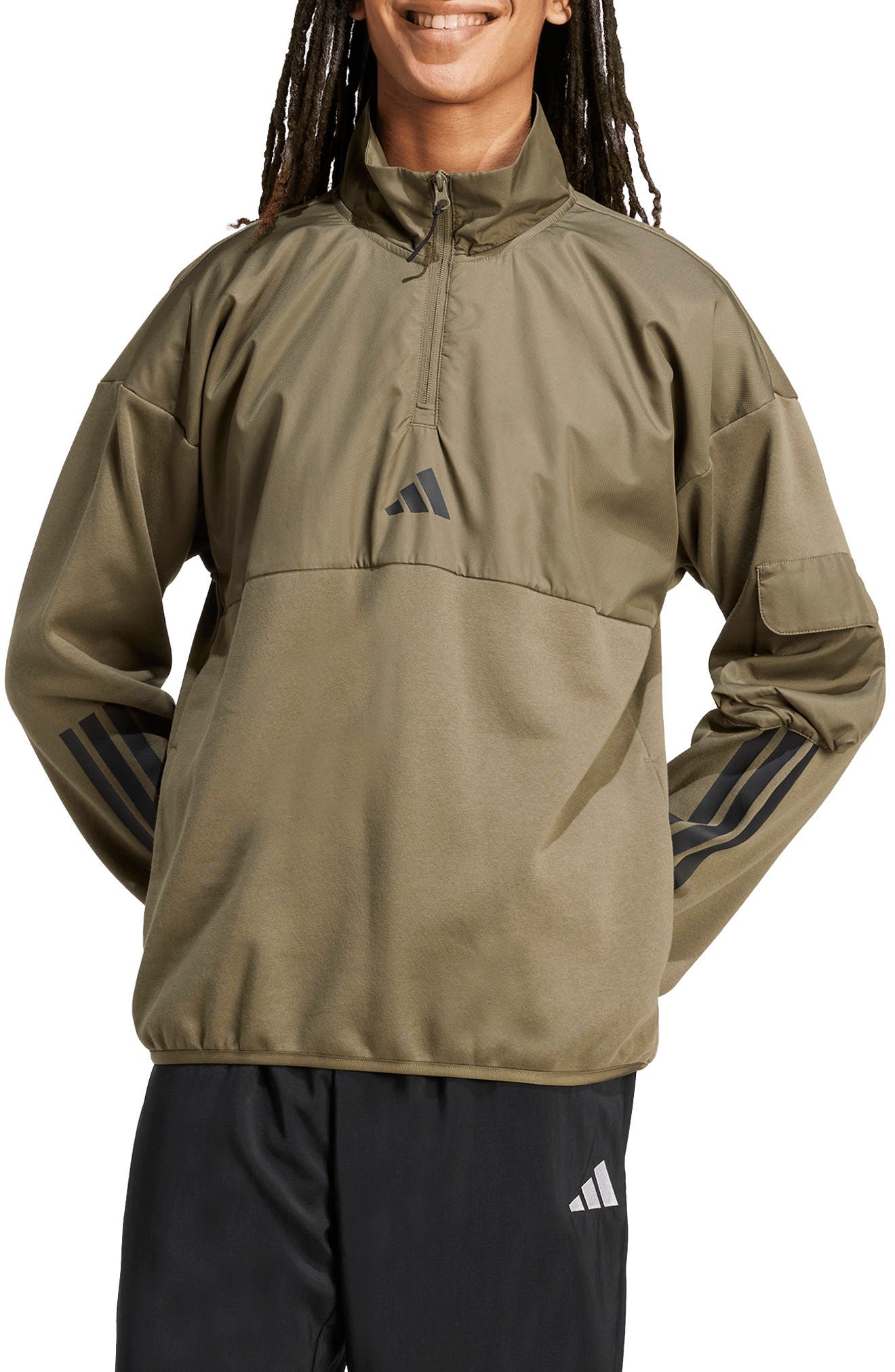 adidas City Tech Utility Half Zip Sweatshirt