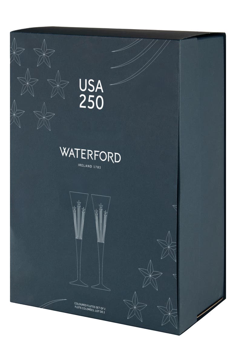 Waterford Colored Crystal Champagne Flutes, Set of 2, Alternate, color, 