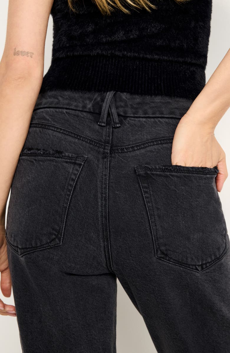 Good American Soft-Tech Relaxed Fit Jeans, Alternate, color, Black321