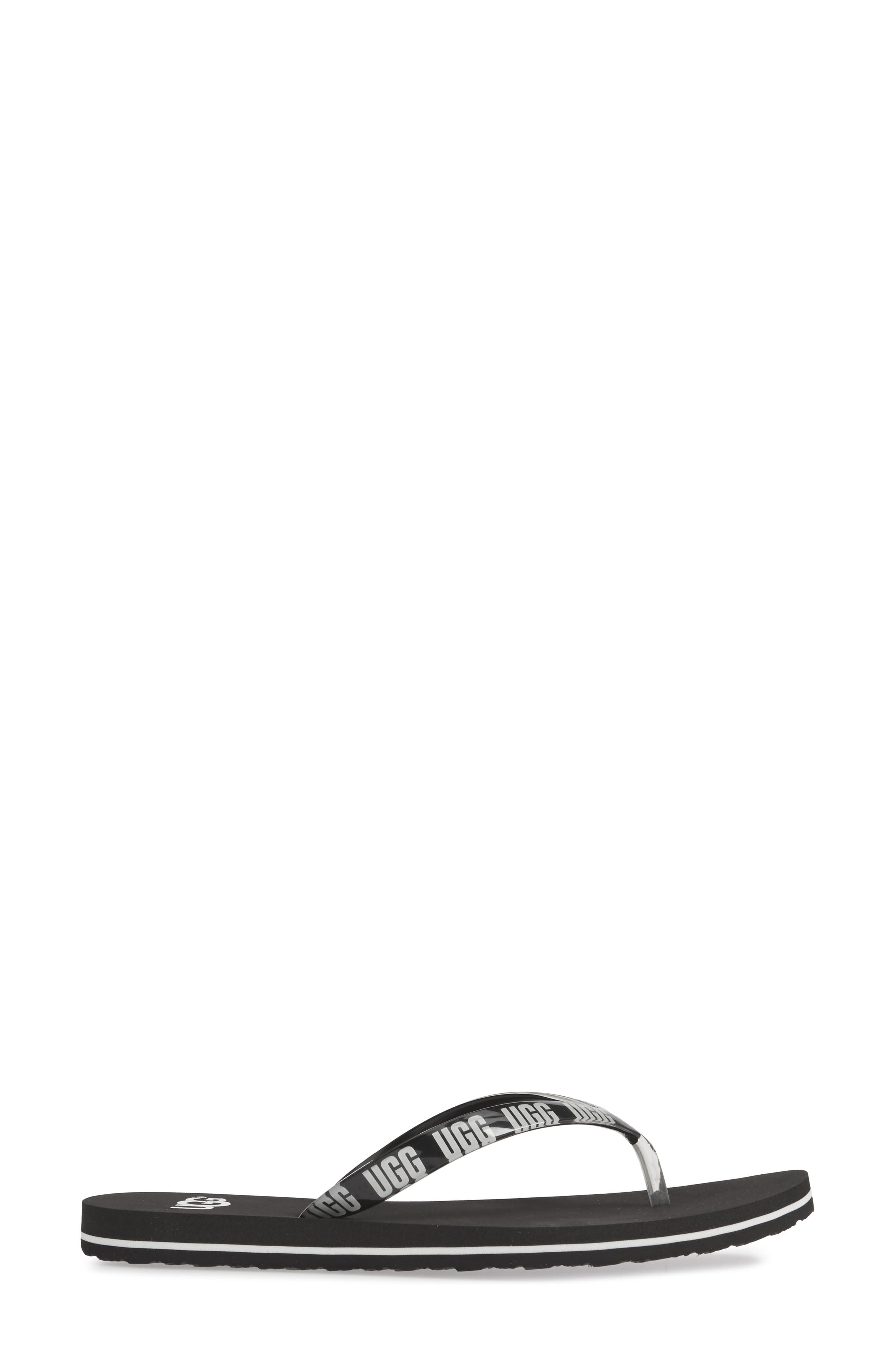 UGG<sup>®</sup> Simi Logo Flip Flop, Alternate, color, 