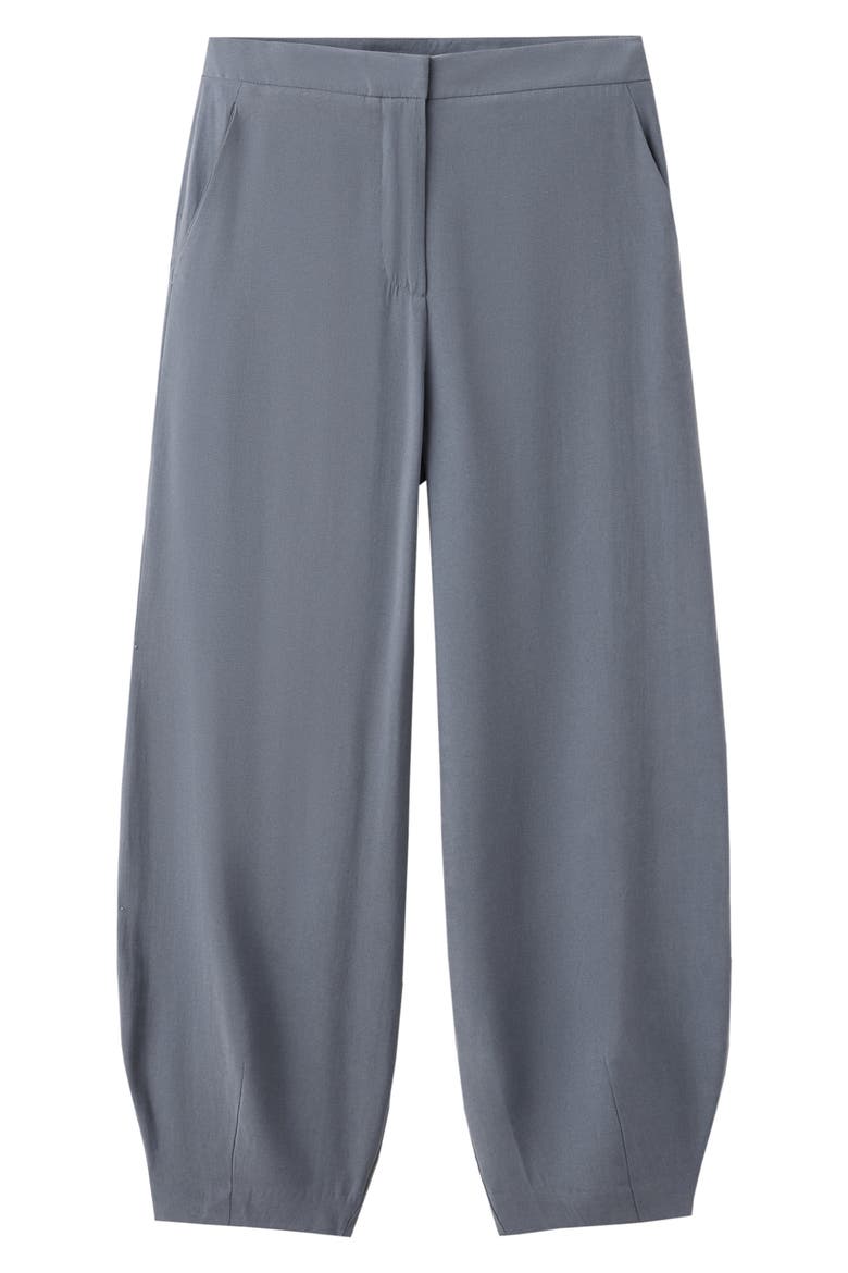 Modal Blend High Rise Balloon Hem Pants, Main, color, CHARCOAL