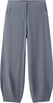 MANGO Modal Blend High Rise Balloon Hem Pants