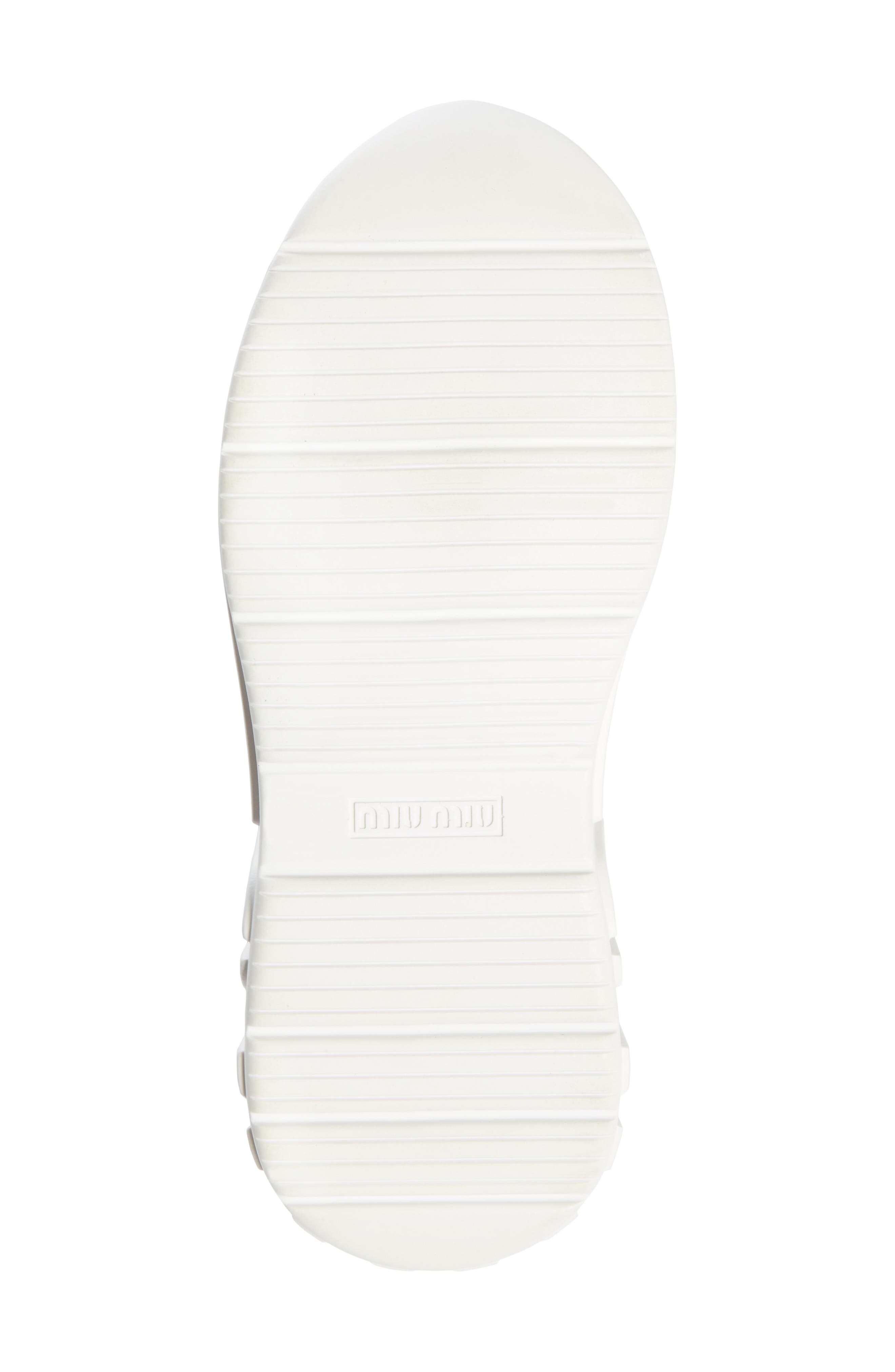 Miu Miu Logo Sole Sneaker, Alternate, color, 