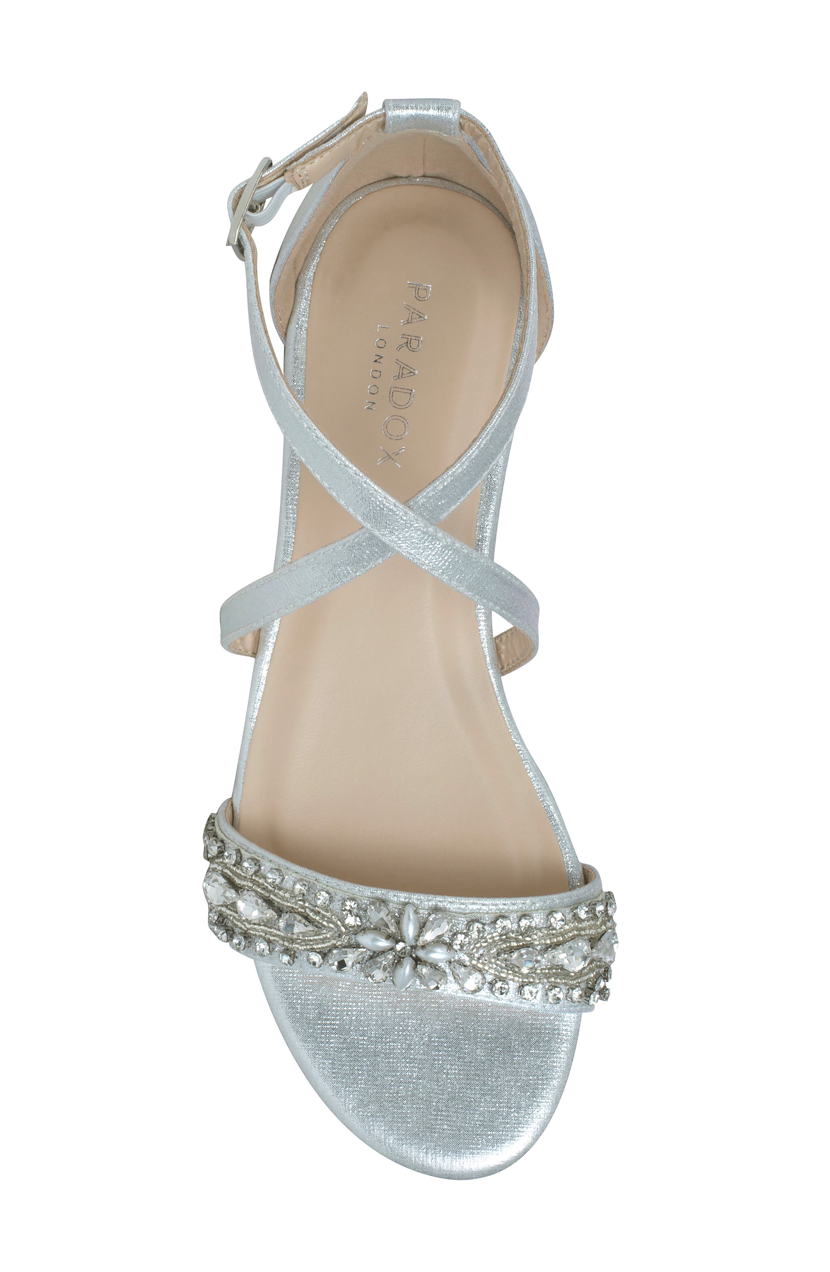 Paradox London Pink Elyse Sandal, Alternate, color, Silver