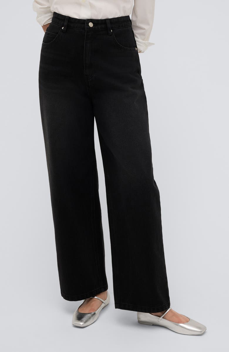 Kenneth Cole Barrel Leg Jeans, Main, color, 