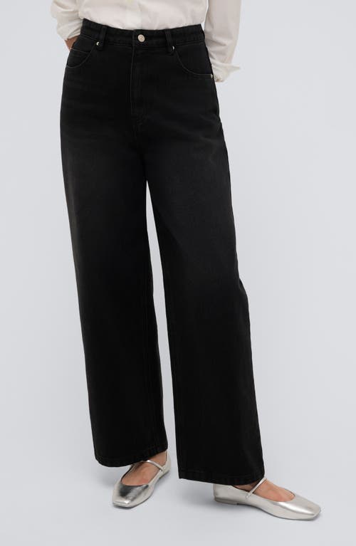 Shop Kenneth Cole Barrel Leg Jeans In Nik Wash